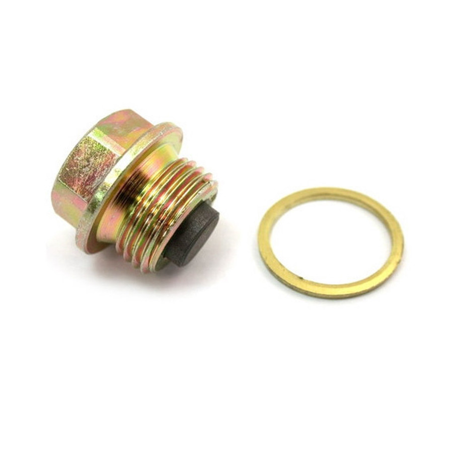 Tornillo magnético vaciado de aceite M12x1.25mm 12mm Titanio Negro