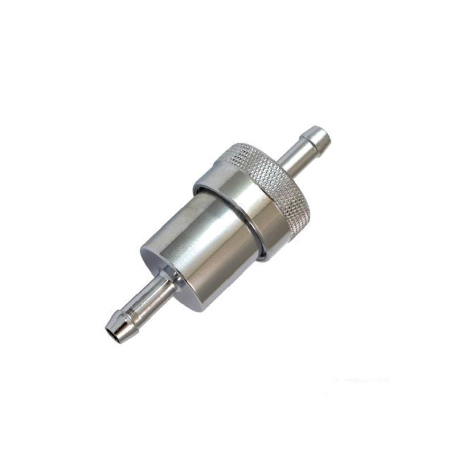 Filtro de combustible 6 mm aluminio cromado JMP