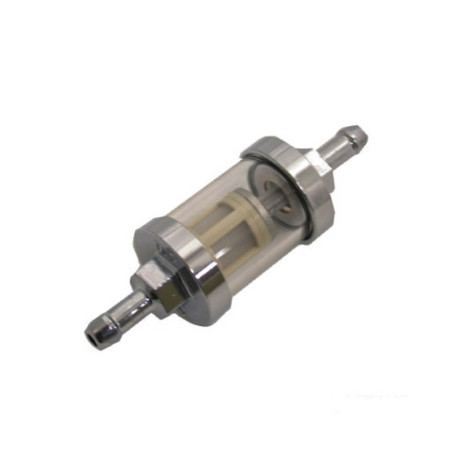Filtro de combustible 6 mm cromado JMP
