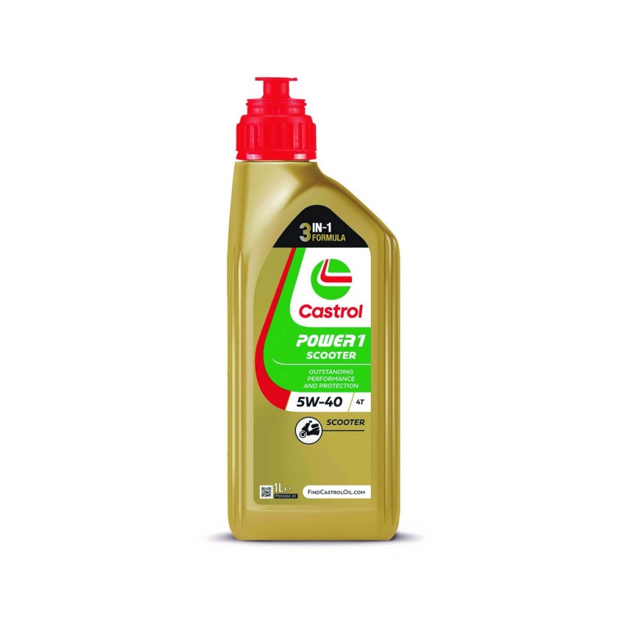 Aceite Castrol 5w40 4T Power1 Scooter 1L