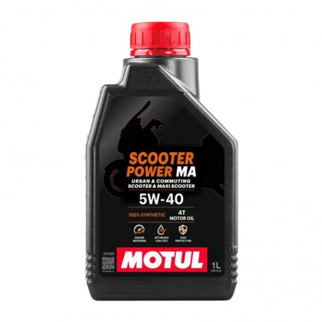 Aceite Motul Scooter Power MA 5W40 1L