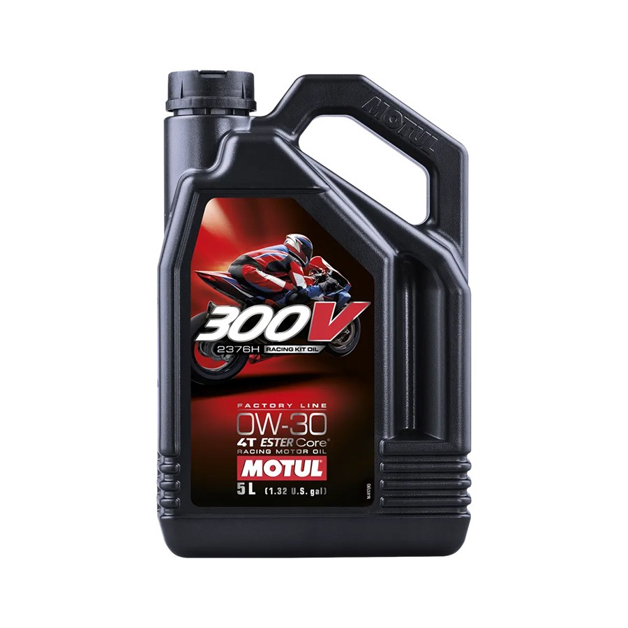 Aceite Motul 300V 0W30 Racing Kit 2376H 4L