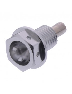 Tornillo magnético vaciado de aceite M12x1.50mm 15mm Aluminio gris