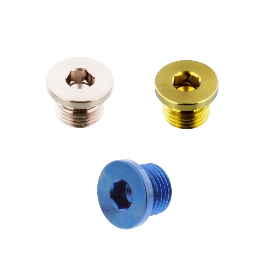 Tornillo magnético vaciado de aceite M16x1.50mm 10mm Titanio